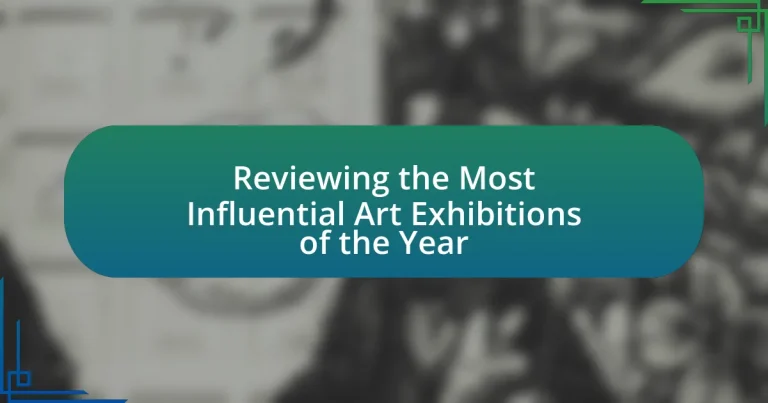Reviewing the Most Influential Art Exhibitions of the Year